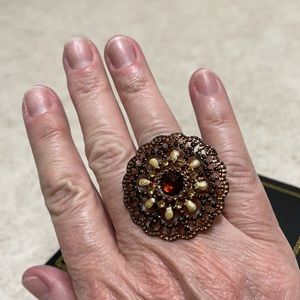 ROSE GOLD FASHION STRETCH RING